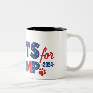 Caneca De Café Em Dois Tons Gatos para Trump Coffee Mug 2024