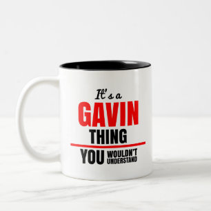 Caneca De Café Em Dois Tons Gavin que você não entenderia