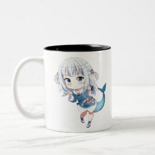 Caneca De Café Em Dois Tons Gawr Hololive (が う る ・ ぐ ら)