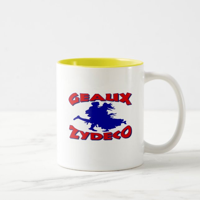 Caneca De Café Em Dois Tons Geaux Zydeco (Direita)