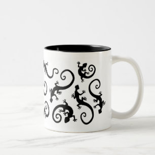 Caneca De Café Em Dois Tons geckos_bk/wh_mug