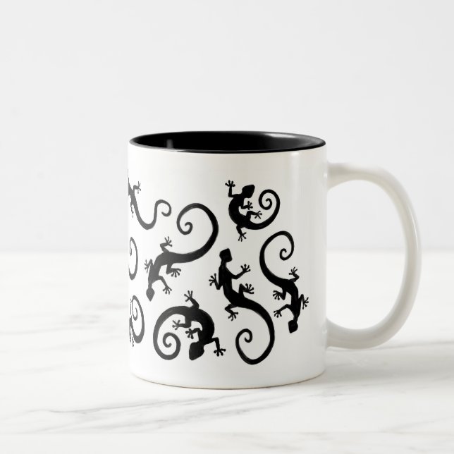 Caneca De Café Em Dois Tons geckos_bk/wh_mug (Direita)