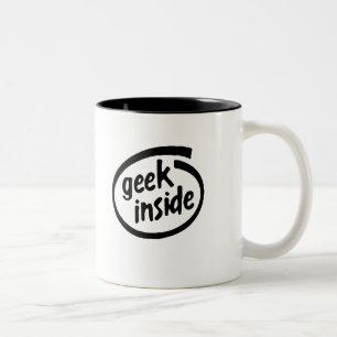 CANECA DE CAFÉ EM DOIS TONS GEEK PARA DENTRO