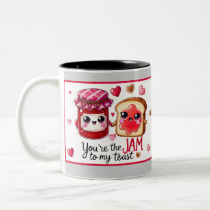 Caneca De Café Em Dois Tons Gelado de Kawaii e torrada