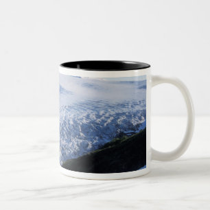 Caneca De Café Em Dois Tons Gelo da Geleira Exit no Parque Nacional Kenai Fjor