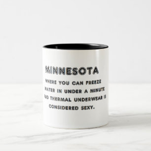 Caneca De Café Em Dois Tons Gelo de Minnesota