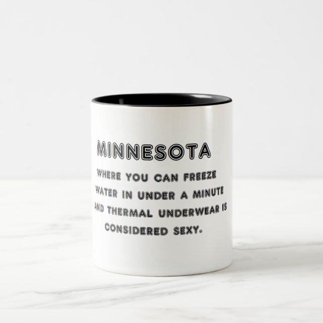 Caneca De Café Em Dois Tons Gelo de Minnesota (Centro)