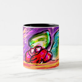 Caneca De Café Em Dois Tons gema de caranguejo eremita