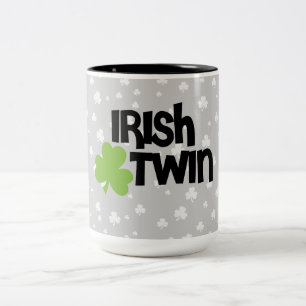 Caneca De Café Em Dois Tons Gêmeo do irlandês