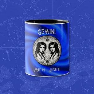 Caneca De Café Em Dois Tons Gemini, o Twins Mug