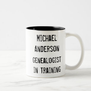 Caneca De Café Em Dois Tons Genealogia Divertida Ancestral Personalizada Custo