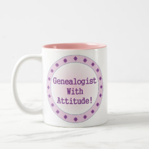 Caneca De Café Em Dois Tons Genealogista Com Atitude