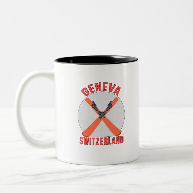 Caneca De Café Em Dois Tons Genebra, Suiça (Esquerda)