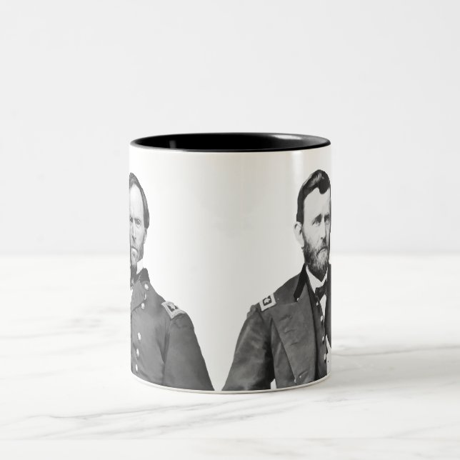 Caneca De Café Em Dois Tons Generais Sherman e Grant (Centro)