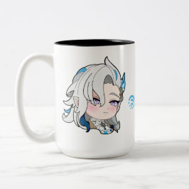 Caneca De Café Em Dois Tons GENSHIN IMPACT NEUVILLETTE Chibi