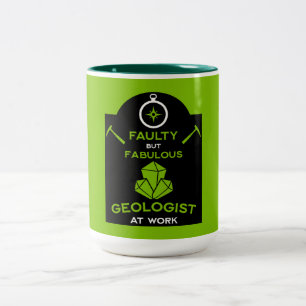 Caneca De Café Em Dois Tons Geólogos Presentes Engraçados Para Geólogos Ge