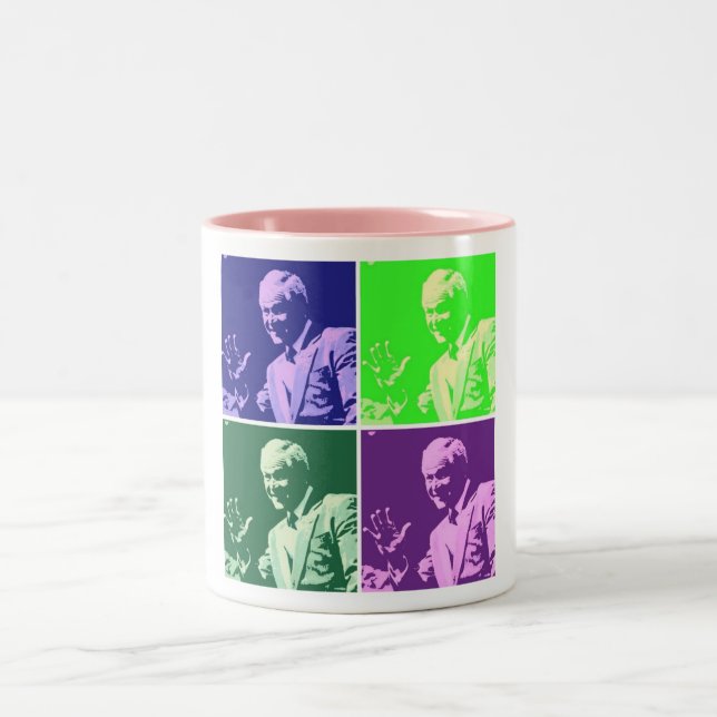 Caneca De Café Em Dois Tons George Bush/Miss Eu Ainda? (Centro)