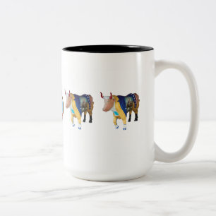 Caneca De Café Em Dois Tons "George e seus altos oficiais "