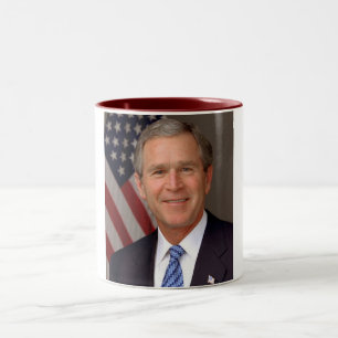 Caneca De Café Em Dois Tons George W. Bush