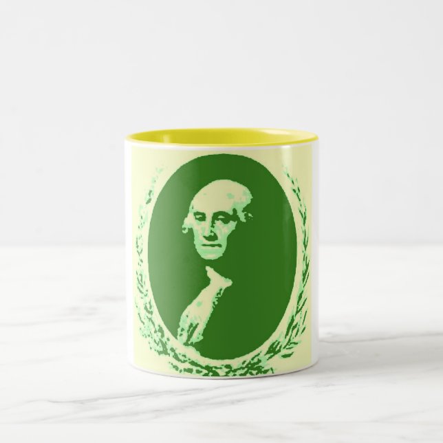 Caneca De Café Em Dois Tons George Washington (Centro)