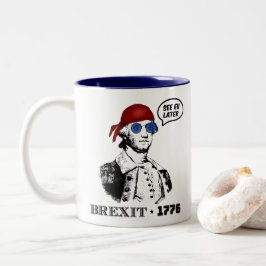 Caneca De Café Em Dois Tons George Washington Brexit 1776 Óculos de Sol Bandei