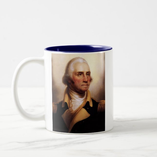 Caneca De Café Em Dois Tons George Washington Iowa Tea Party Mug (Esquerda)