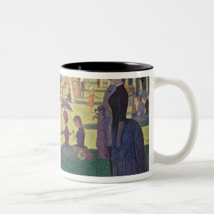 Caneca De Café Em Dois Tons Georges Pierre Seurat domingo à tarde no é