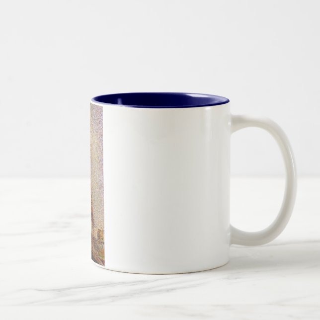 Caneca De Café Em Dois Tons Georges Seurat: A Torre Eiffel (1889) (Direita)