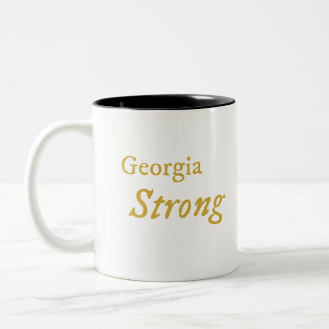 Caneca De Café Em Dois Tons Georgia Strong Coffee Mug (Esquerda)