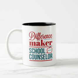 Caneca De Café Em Dois Tons Gerador de Diferenças de Conselheiros Escolares