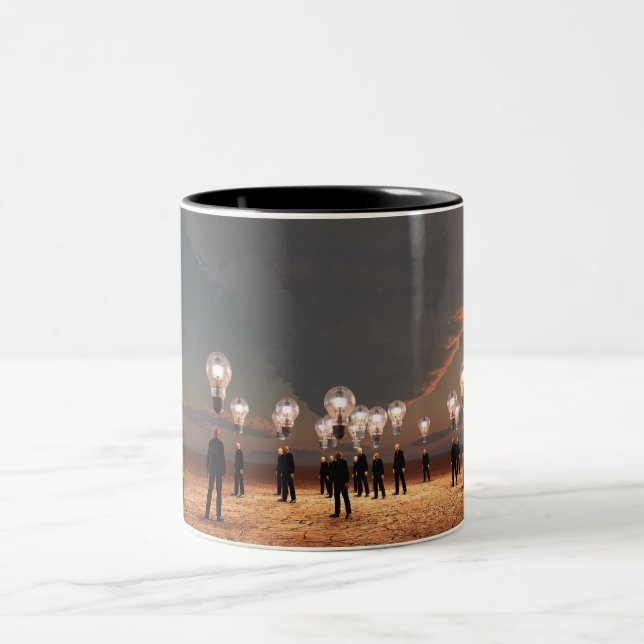 Caneca De Café Em Dois Tons Geradores de Ideias (Centro)
