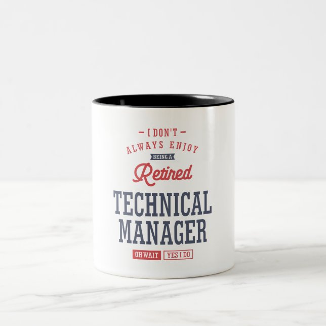 Caneca De Café Em Dois Tons Gerenciador técnico (Centro)