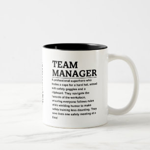 Caneca De Café Em Dois Tons Gerente de equipe