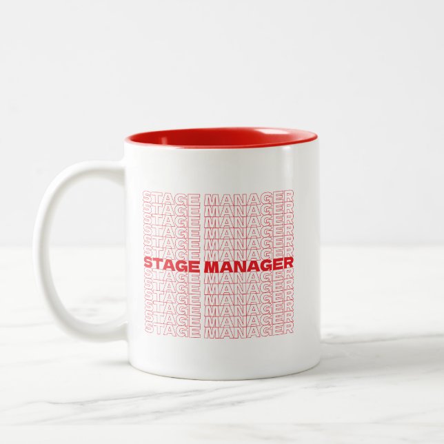 Caneca De Café Em Dois Tons Gerente de palco (Esquerda)