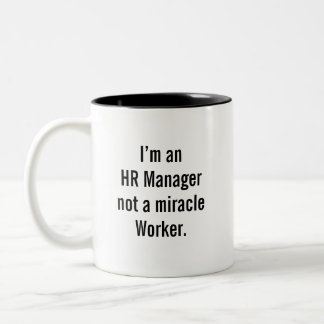 Caneca De Café Em Dois Tons Gerente de RH engraçado