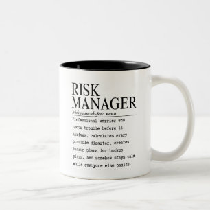 Caneca De Café Em Dois Tons Gerente de risco