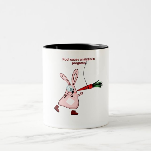 Caneca De Café Em Dois Tons Gerente de risco em ação  (Centro)