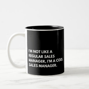 Caneca De Café Em Dois Tons Gerente de Vendas Dito Divertido