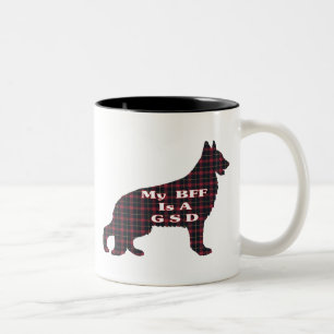 Caneca De Café Em Dois Tons German shepherd BFF Mug