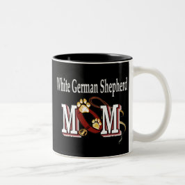 Caneca De Café Em Dois Tons German shepherd branco, mamãe Mug