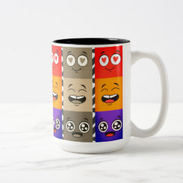 Caneca De Café Em Dois Tons Ghonim_ Mug 10$ multifaces