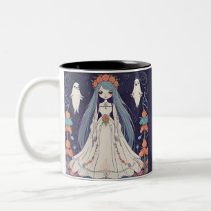 Caneca De Café Em Dois Tons Ghost Bride Reverie Gótica