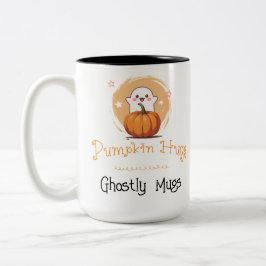 Caneca De Café Em Dois Tons Ghost Pumpkin Fall Café Bonito