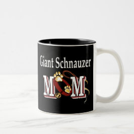 Caneca De Café Em Dois Tons Giant Schnauzer Mãe Mug