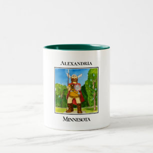Caneca De Café Em Dois Tons Giant Viking Welcome, Alexandria, Minnesota