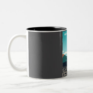 Caneca De Café Em Dois Tons Giant's Causeway Norte Ireland Retro Viagem Pos