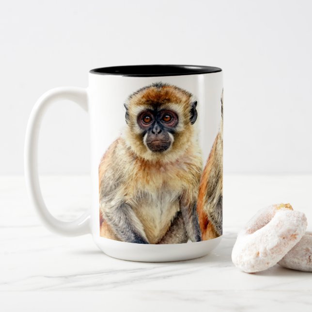 Caneca De Café Em Dois Tons Gibão (Com Donut)