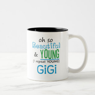 Caneca De Café Em Dois Tons GiGi bonito e novo