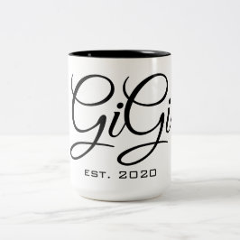 Caneca De Café Em Dois Tons Gigi est 2020 Mug