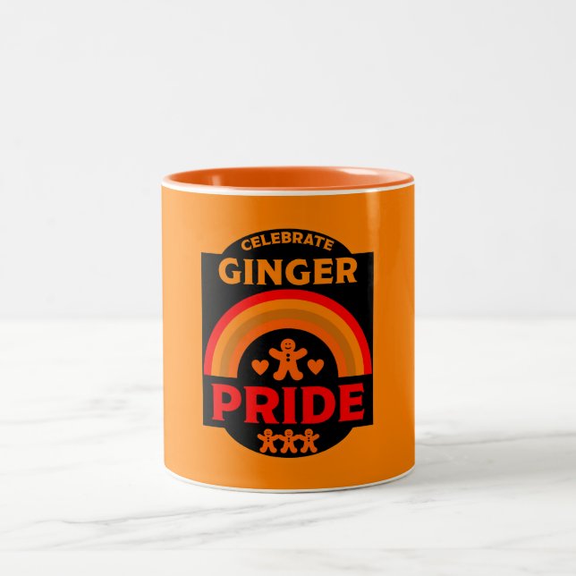 Caneca De Café Em Dois Tons Ginger Haired Pride (Centro)